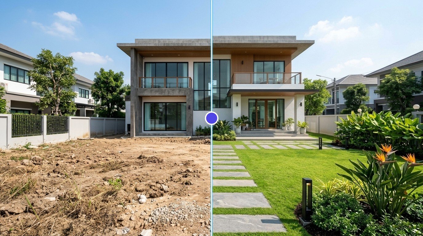 ออกแบบจัดสวน & ลานบ้าน