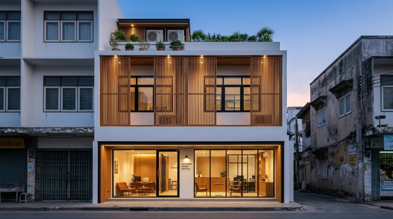 🏢 AFTER (ปรับ Facade ทันสมัยพร้อมทำโฮมออฟฟิศ)